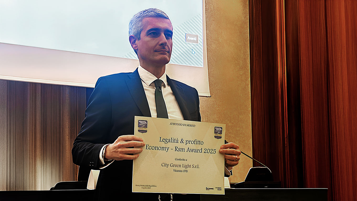 City Green Light premiata in Senato per "Legalità e Profitto"
