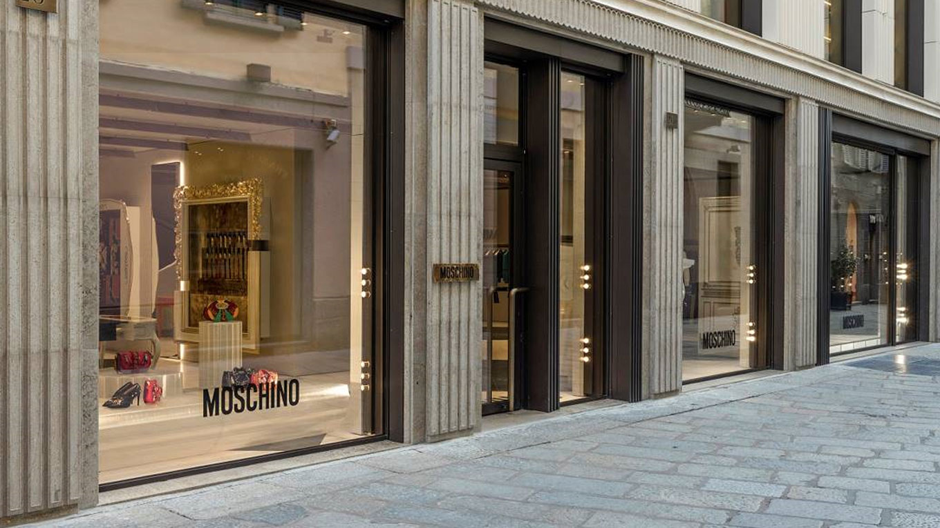 I marmi Margraf sono la cornice del nuovo flagship store Moschino a Milano