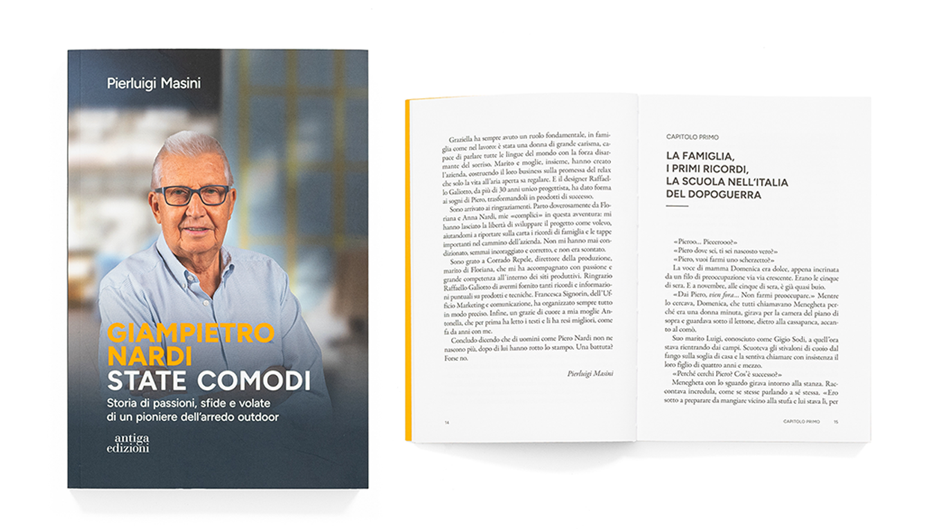 "Giampietro Nardi. Stade comodi" il libro sul pioniere dell’arredo outdoor