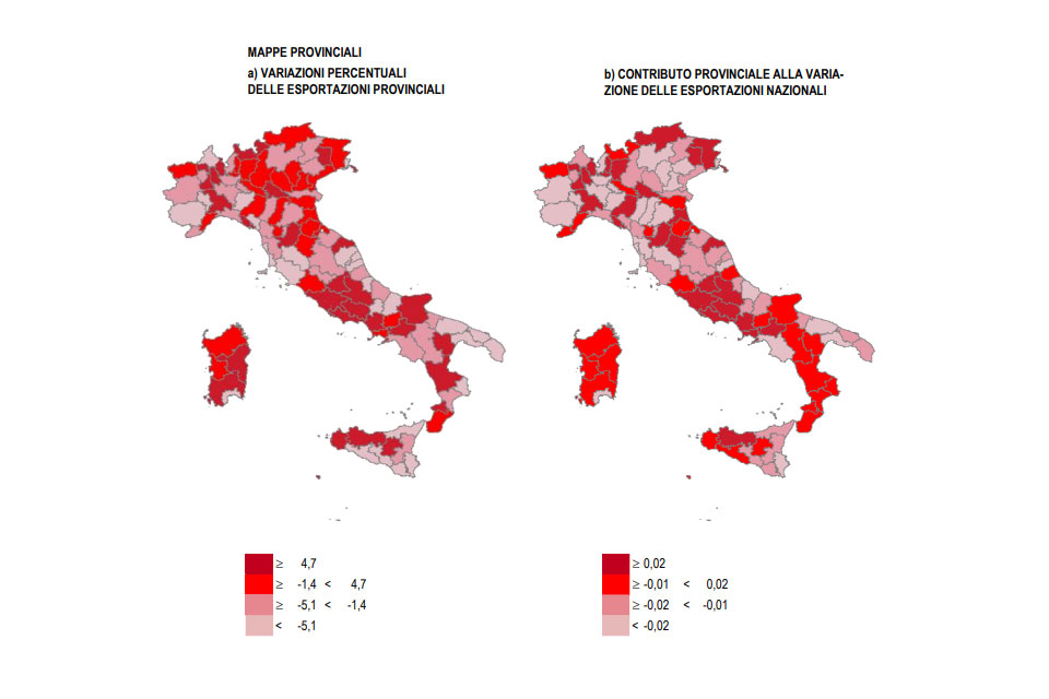 Export regionale in calo nel Nord, cresce il Centro trainato da Lazio e Toscana