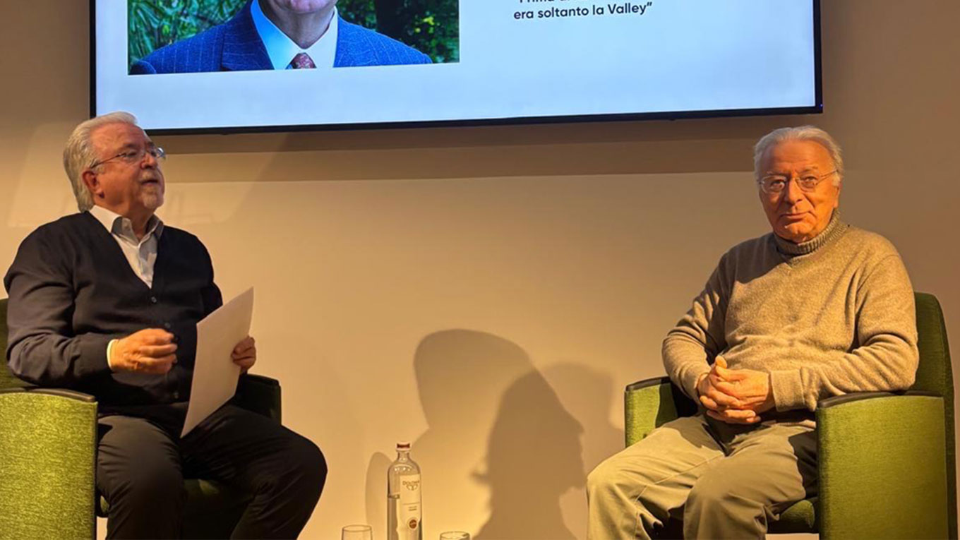 Federico Faggin ospite di Aresline nella nuova sede di Thiene