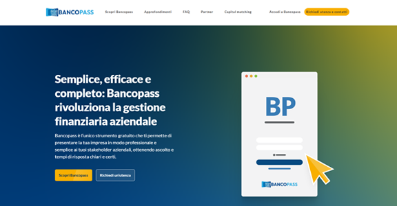 Bancopass: analisi finanziaria, Centrale Rischi, business plan e benchmarking competitivo