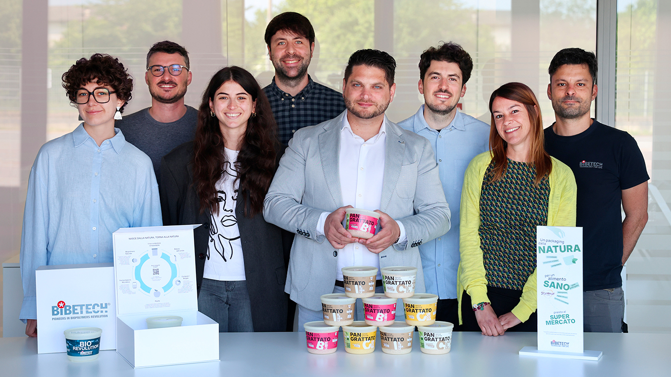 Bibetech lancia il primo food packaging prodotto tramite fermentazione batterica